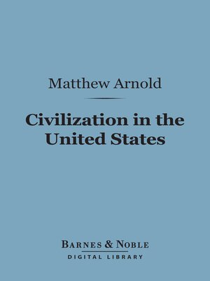 cover image of Civilization in the United States (Barnes & Noble Digital Library)